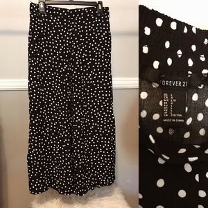 Forever 21 Black and White Polka Dot Bottoms!